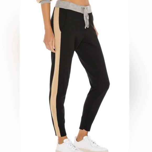 Monrow Pants - Monrow Color Block Knit Sweatpant Jogger Multi Women's XS